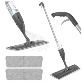 Ruhhy 24087 Spray Mop with 300ml Tank and 3 Reusable Microfiber Pads for All Floors