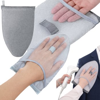 Heat Resistant Steamer Glove Mini Ironing Board Mitt for Clothes, Grey