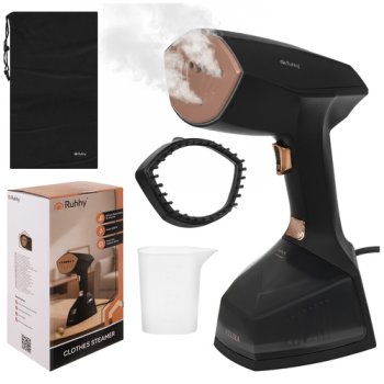 Ruhhy Velira 26901 Handheld Garment Steamer for Clothes, 2000W, Black