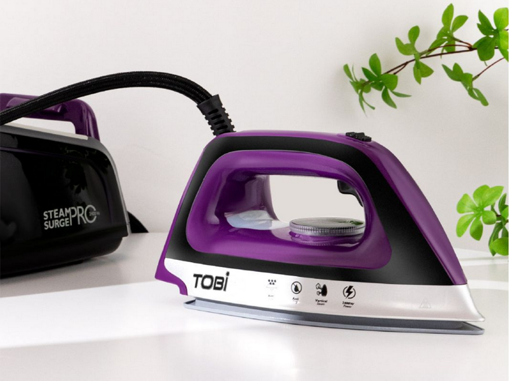 Steam Generator Iron TOBI Steam Surge PRO 2400W with Ceramic Soleplate (2)