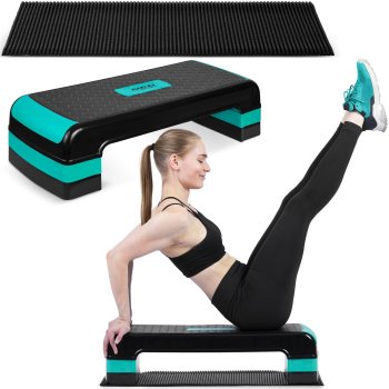 Neo-Sport 3-Level Exercise Step NS-402 Turquoise