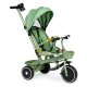 ECOTOYS 2-in-1 Kids Tricycle Stroller with Rotating Seat and Canopy, Green