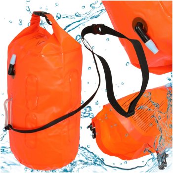 Swim Buoy for Open Water Swimming with Dry Bag and Whistle 20L