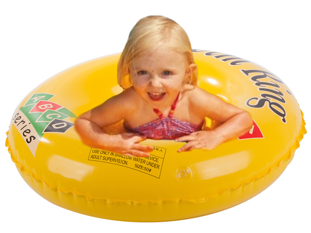 Kids Inflatable Swim Ring for Pool, 40 cm, Assorted Colors (0)