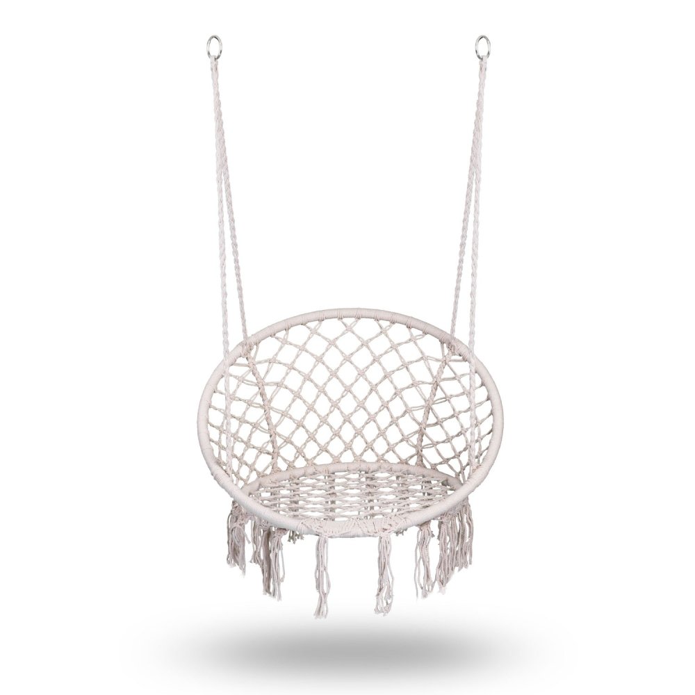 Sofotel BOHO Hanging Hammock Chair Swing for Patio and Bedroom, Beige (2)