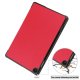 Lenovo Tab M10 (3rd Gen) (TB-328FU) Trifold Stand PU Leather Hard Protective Cover Case, Red