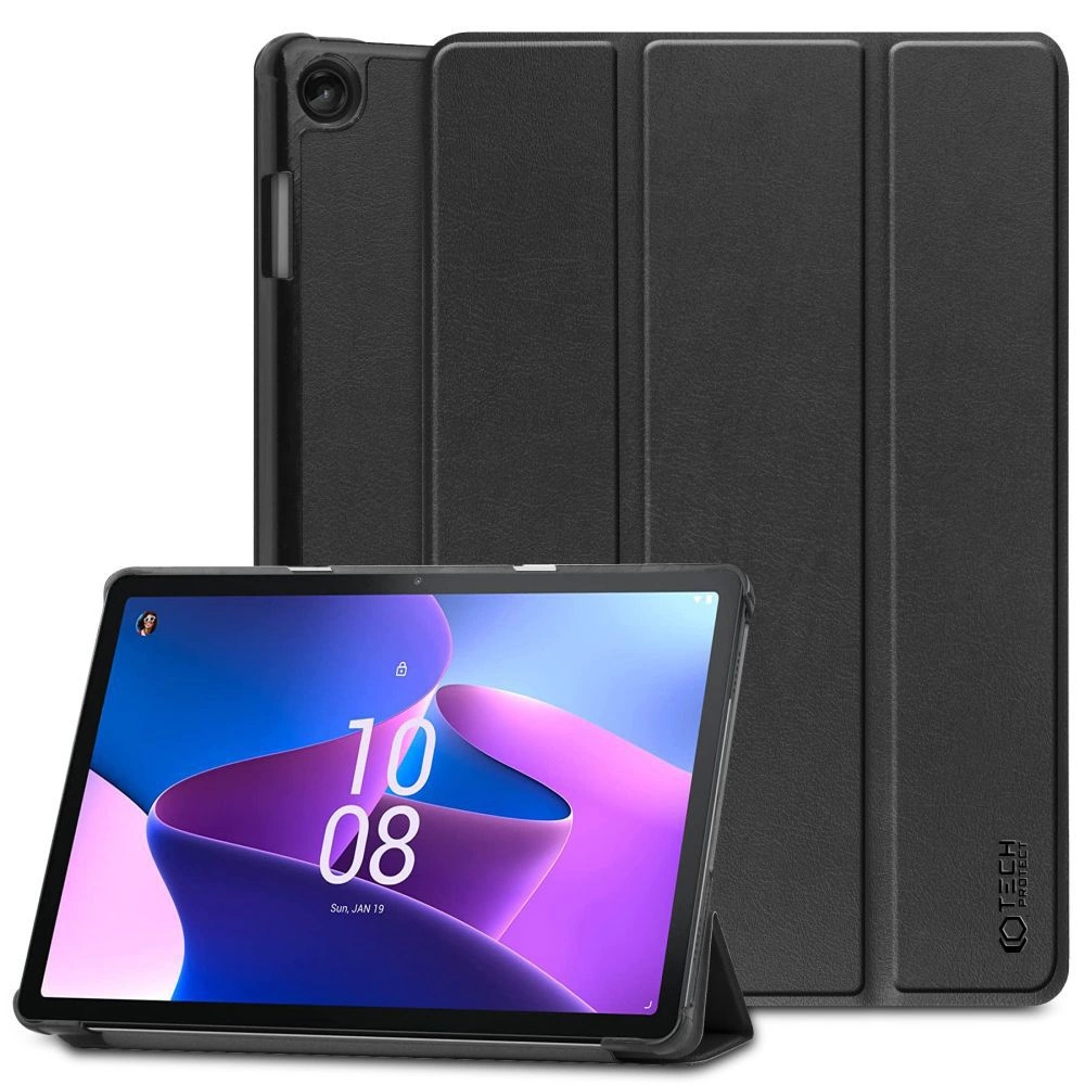 Lenovo Tab M10 (3rd Gen) (TB-328FU) Trifold Tech-Protect SmartCase Protective Cover Case, Black