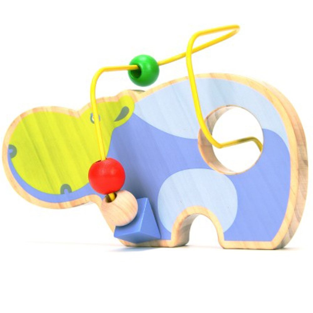 Lucy&Leo Wooden Hippo Bead Maze for Toddlers Ll129 (0)