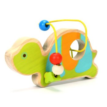 Lucy&Leo Ll126 Wooden Bead Maze Turtle Toy for Toddlers