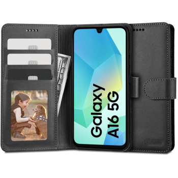 Samsung Galaxy A16 4G / 5G ( SM-A166 / SM-A165 ) Tech-Protect Wallet Book Case Cover, Black