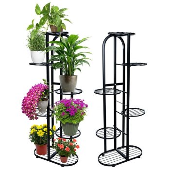 7 Tier Metal Plant Stand for Indoor Plants, Tall Flower Pot Holder Shelf