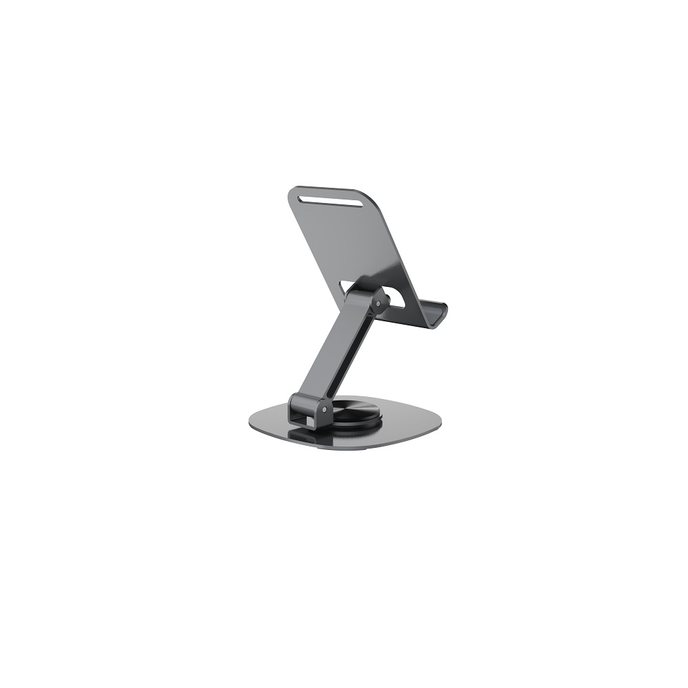 Devia EL243 Rotating Desk Stand for Phone and Tablet, 360° Adjustable, Grey (0)