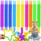Kruzzel Sensory Pop Tubes Fidget Toy, 10 Pack, 26693