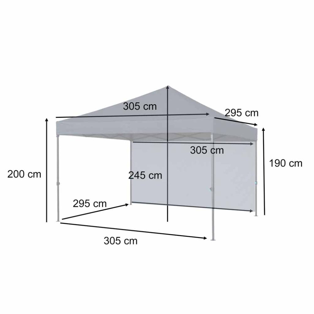 Pop Up Canopy Tent LUARO 10x10 ft Outdoor Gazebo for Parties, black (3)