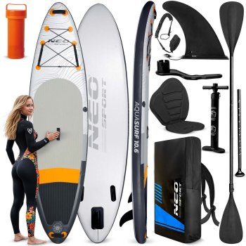 Inflatable SUP Paddle Board, Neo-Sport Aquasurf 170201, 320x84x15 cm