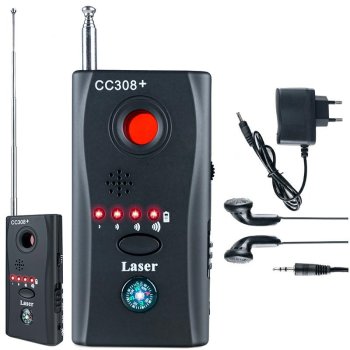 Bug Detector and Hidden Camera Finder CC308+ for Privacy Protection