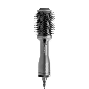 Huslog Glam Ionic Hair Dryer Brush 1200W, Silver
