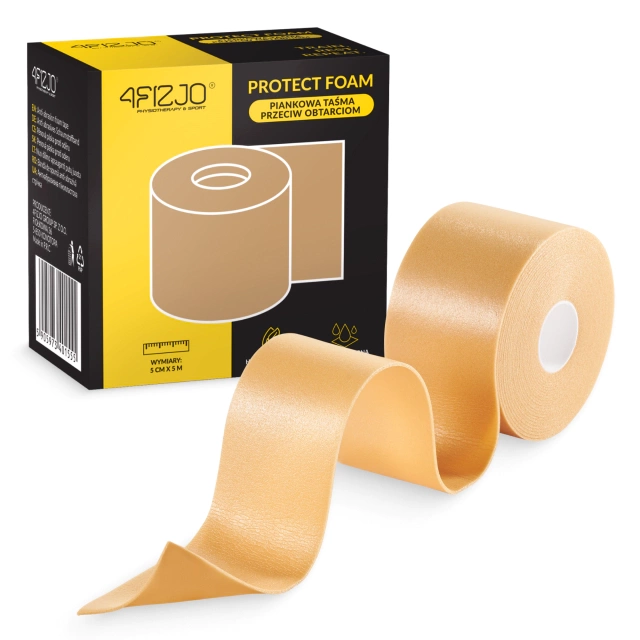 Anti-Chafing Foam Tape for Skin Protection 4.5 m x 5 cm, Beige