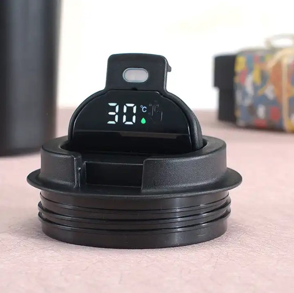 Smart Insulated Travel Mug with LCD Temperature Display, Green (3)