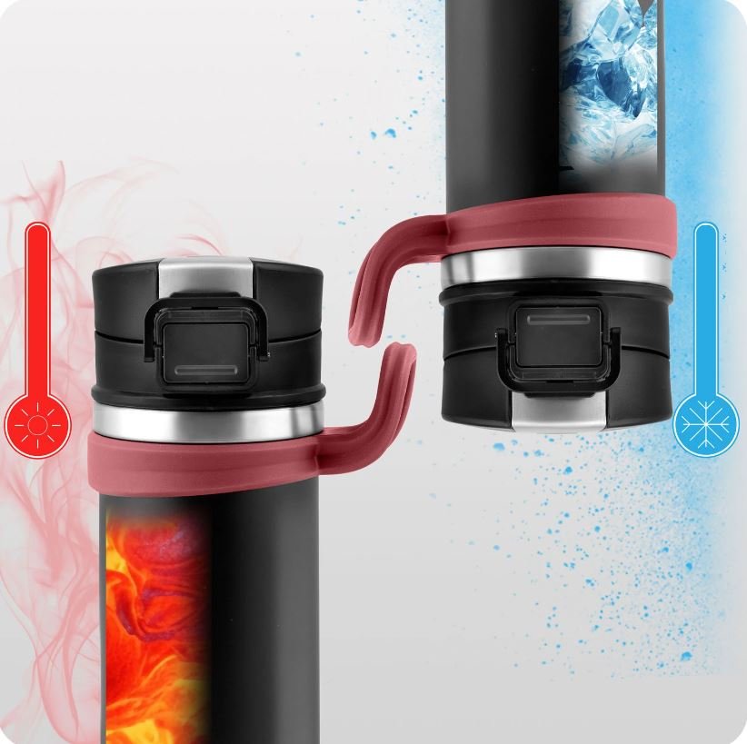 Berdsen BD-783 Vacuum Bottle Thermos 450 ml, Black (2)