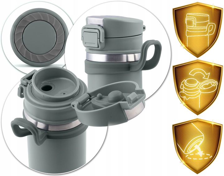 Berdsen BD-783 Vacuum Bottle Thermos 450 ml, Gray (5)