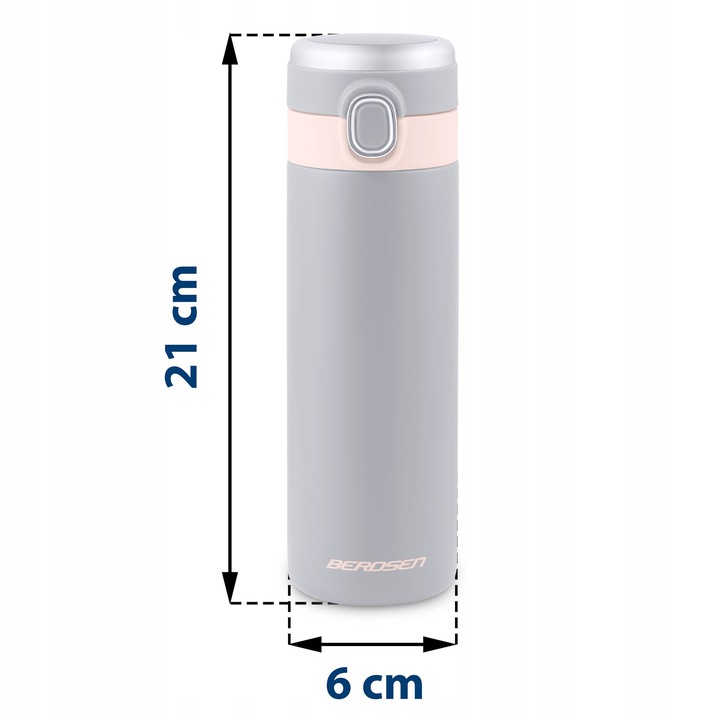 Berdsen BD-786 Vacuum Bottle Thermos 450 ml, Grey (2)