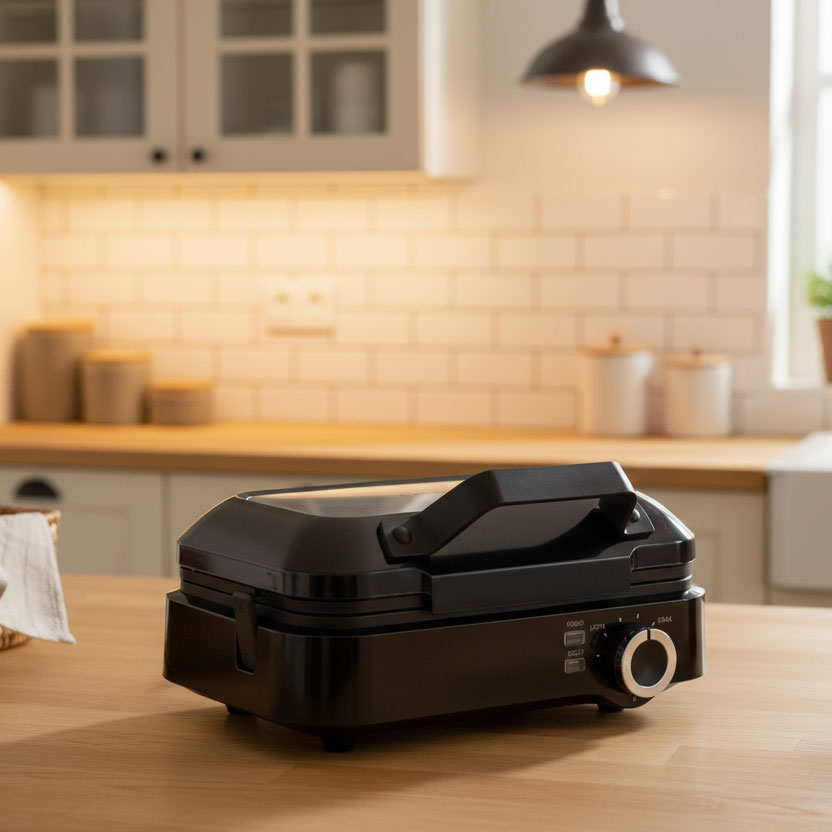 KADEN 1200W Waffle Maker for 2 Large Waffles with Temperature Control (1)