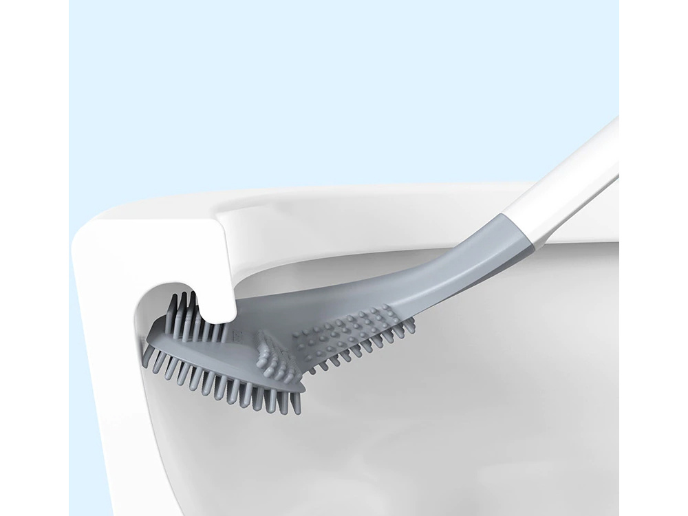 Wall Silicone Toilet Brush Hook, Blue (4)
