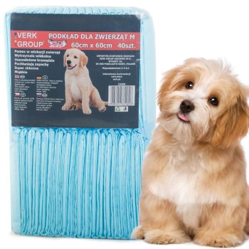 Dog Training Pads - 60x60cm, 40 Pack, Puppy Pee Mats