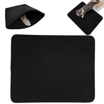 Large Cat Litter Trapping Mat, Honeycomb Double Layer 45x60 cm