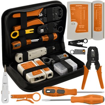 Bigstreen 25835 Network Tool Kit with Cable Tester and RJ45 Crimper