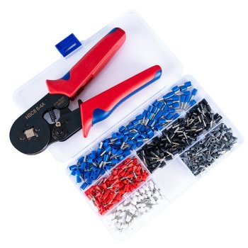 Ferrule Crimping Tool Kit with 500 Wire End Ferrules 0.14-10mm²