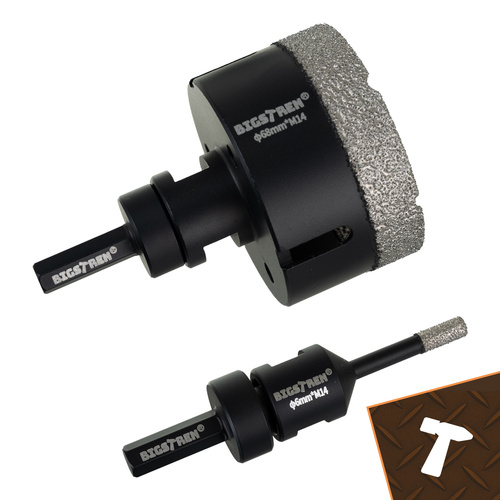 Bigstren Diamond Hole Saw Set 6-Piece M14 for Porcelain Ceramic Tile Granite 27079 (2)