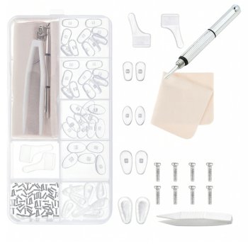 Eyeglass Repair Kit with Screws and Screwdriver
