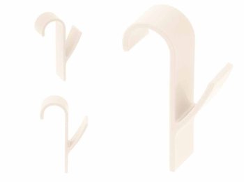 Radiator Hook for Towels and Robes, Cream