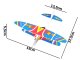 Illuminated Polystyrene Aeroplane Glider with an Electric Motor USB LED