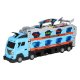 Car Transporter Truck with 210 cm Race Track Playset 8 Toy Cars