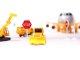 Kids Toy Transport Cargo Transporter Aircraft Airplane + 3 Construction Vehicles