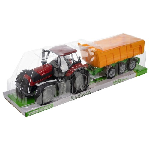 Friction Powered Farm Tractor with Tipping Trailer 24711 (0)