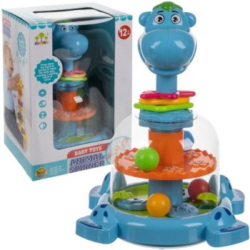 Kruzzel Hippo Push & Spin Carousel Toy 24643