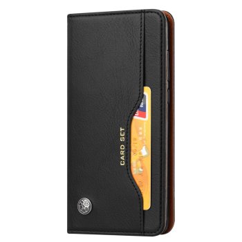 Huawei P20 Pro 2018 (CLT-L09, L29) PU Leather Wallet Case Cover, Black