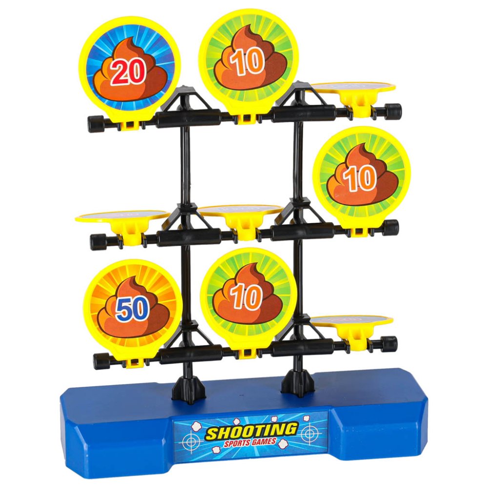 Target Shooting Game Set with Toy Gun and 12 Soft Foam Balls (4)