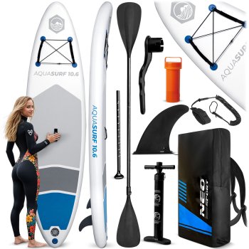 Inflatable SUP Paddle Board, Neo-Sport Aquasurf 170200, 320x84x15 cm