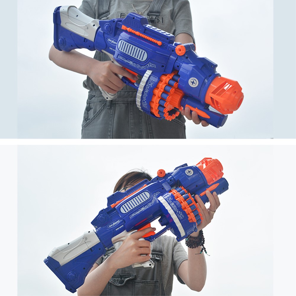 3001 Kids Toy Foam Blaster Weapon Gun Rifle + 20 Bullets, Blue (1)