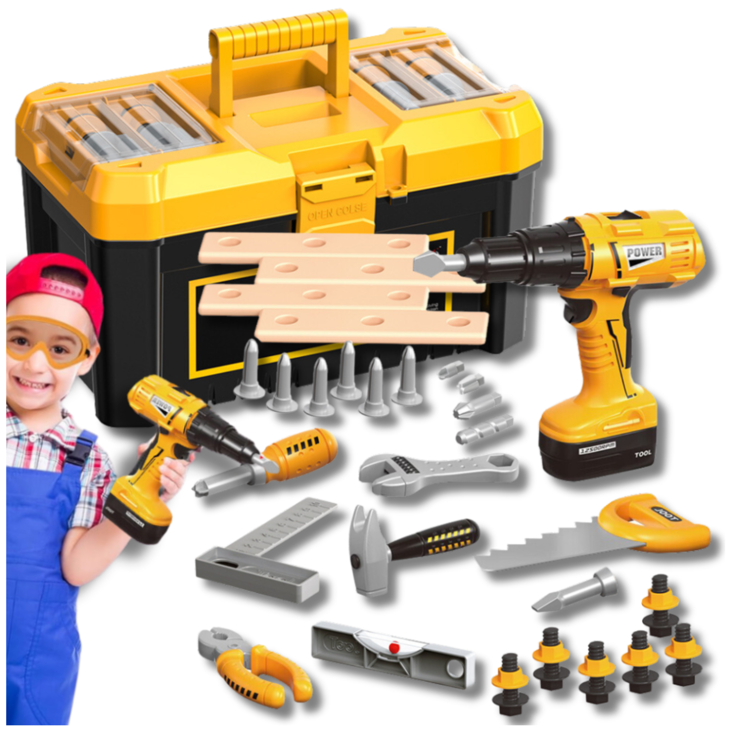 Children's Toolbox Set with Screwdriver