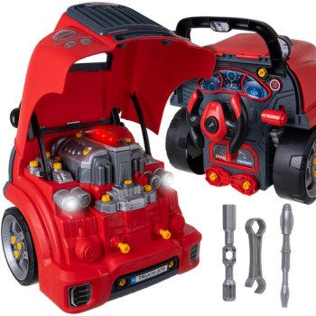 Iso Trade Take-Apart Engine Toy, Kids Mechanic Set with Tools, Lights & Sounds