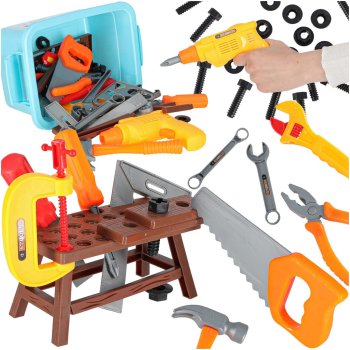 Set Workshop with children's tools, 48 pcs.