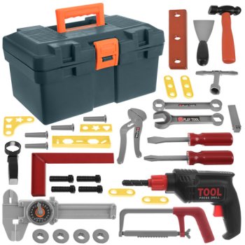 Kids Tool Set ISO TRADE 26694 with Toy Tool Box 32 Pieces for Toddlers