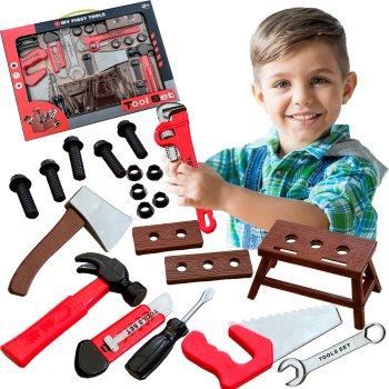 Kids Tool Set Workshop Playset for Little Mechanics and Builders
