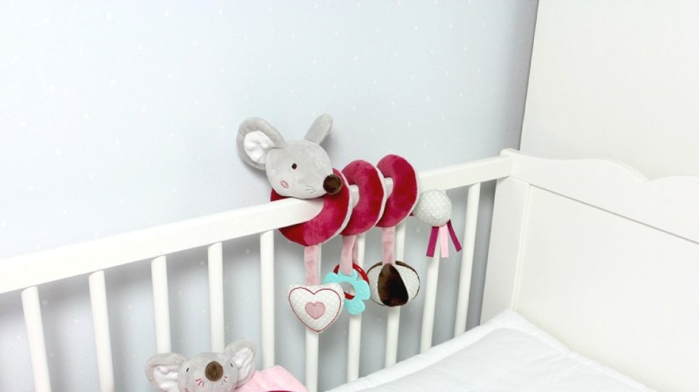 Hanging Spiral Rattle Toy for Baby Crib "Mouse" (0)